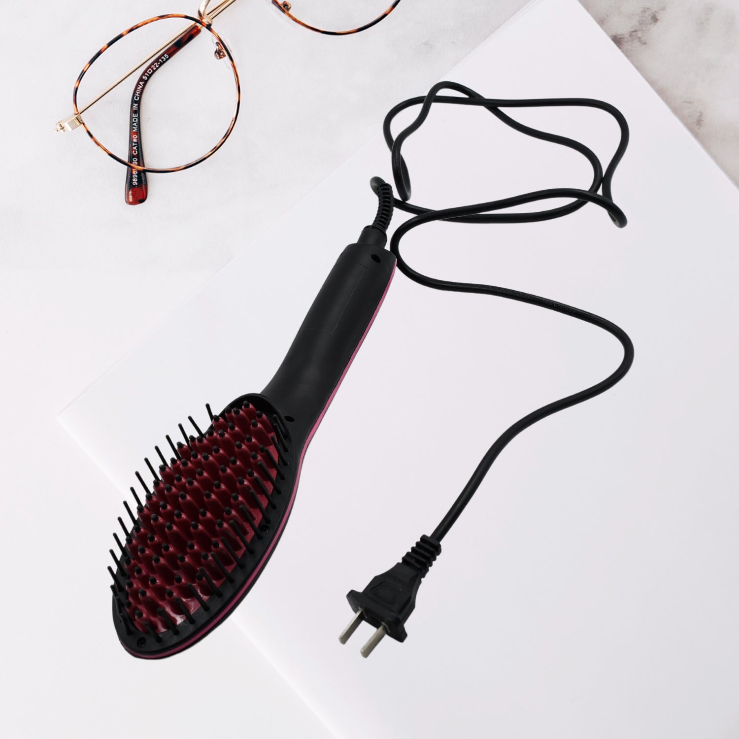 0376A Simply Straight Electric 2 in 1 Ceramic Hair Straightener Straightening Comb Brush with LCD Screen, Temperature Control Display for Women 0376A Simply Straight Electric 2 in 1 Ceramic Hair Straightener Straightening Comb Brush with LCD Screen, Temperature Control Display for Women